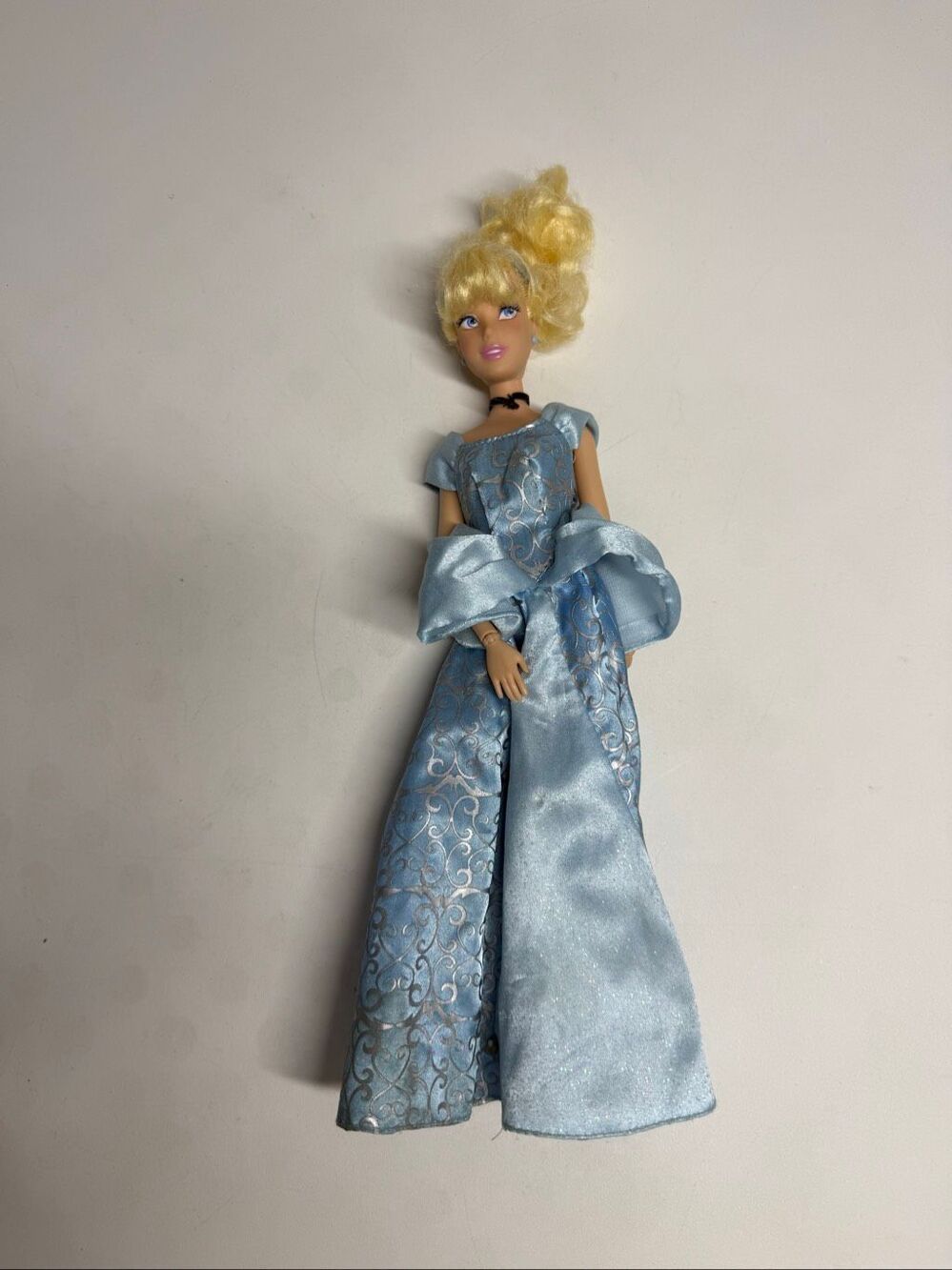 Disney Cinderella Doll Blue Gown Princess Doll Vintage Style Toy